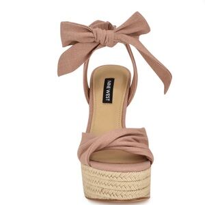 Espadrille block heel never worn.